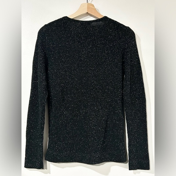 NWT Eileen Fisher Merino Sparkle Crew Neck Top in Responsible Wool XS‎ - Picture 5 of 8